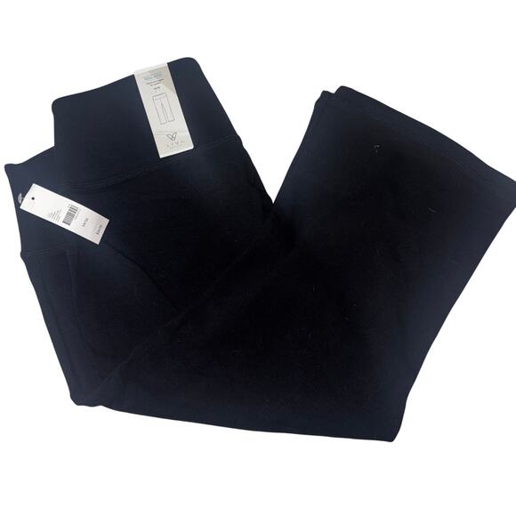 Livi Active Signature Stretch Yoga Capri Black NEW Cotton Spandex Wide Waistband - Picture 1 of 7